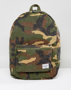 Складной хлопковый рюкзак объемом 24,5 литра с камуфляжным принтом Herschel Supply Co. - Зеленый