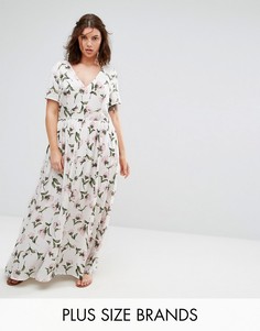 Чайное платье макси с цветочным принтом Alice & You - Мульти