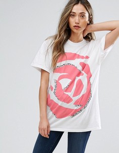 Oversize-футболка с принтом в стиле 90-х New Love Club - Белый