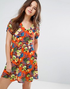 Платье с цветочным принтом Louche Dellana - Оранжевый