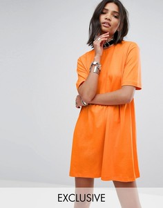 Свободное платье-футболка Rokoko - Оранжевый