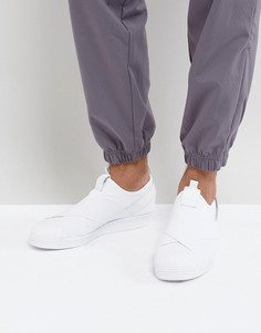 Белые кроссовки-слипоны adidas Originals Superstar BZ0111 - Белый
