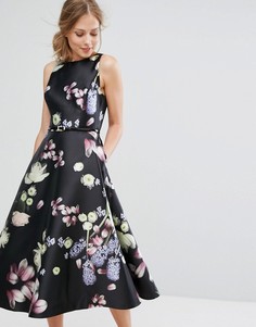 Приталенное платье с цветочным принтом Ted Baker Rosa - Мульти