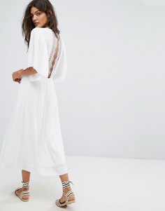 Платье с кружевными вставками Suncoo Charlotte - Белый