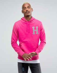 Худи со светоотражающим логотипом HUF - Розовый