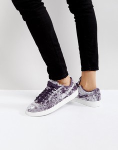 Сиреневые бархатные кроссовки Nike Blazer - Фиолетовый