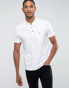 Облегающая футболка-поло Burton Menswear - Белый