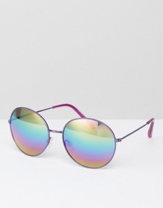 Круглые солнцезащитные очки с зеркальными стеклами South Beach - Мульти