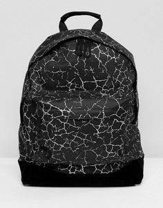 Рюкзак с принтом трещин Mi-Pac - Черный