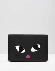 Чехол для iPad Mini с котом Lulu Guinness Kooky - Черный