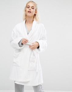 Махровый халат DKNY - Белый