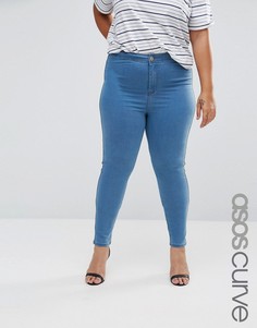 Синие джеггинсы ASOS CURVE Rivington - Синий