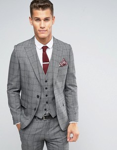 Пиджак узкого кроя в клетку принц уэльский Rudie - Черный