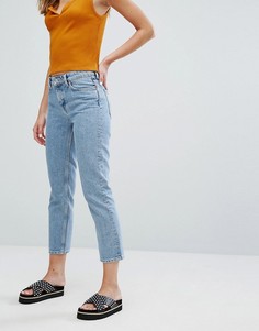 Укороченные джинсы с классической талией Weekday Ami - Синий