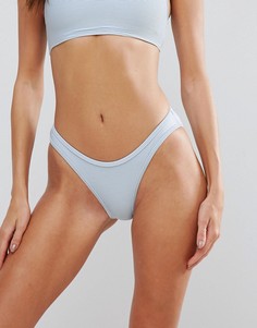 Бикини трусы-хипстеры в рубчик Twiin - Синий