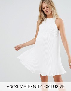 Свободное платье ASOS Maternity - Белый