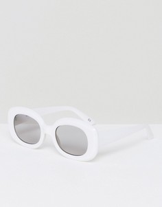 Квадратные солнцезащитные очки в стиле 90-х ASOS - Белый