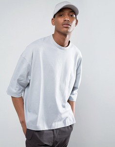 Oversize-футболка из плотной ткани ASOS - Серый
