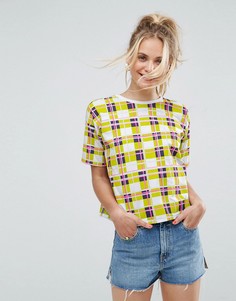Футболка в яркую клетку ASOS - Мульти