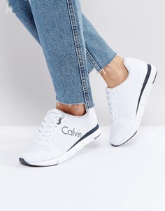 Белые сетчатые кроссовки Calvin Klein Jeans Taline - Белый