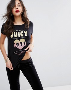 Футболка с логотипом Juicy Couture Some Like it Juicy - Черный