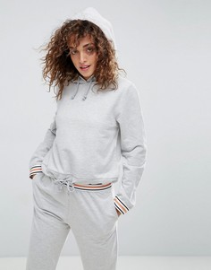 Худи с отделкой в полоску ASOS - Серый