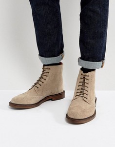 Замшевые ботинки броги Walk London Darcy - Серый