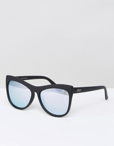 Солнцезащитные очки кошачий глаз Quay Australia Joyride - Черный