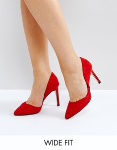 Красные туфли-лодочки для широкой стопы Lost Ink Diana DOrsay - Красный