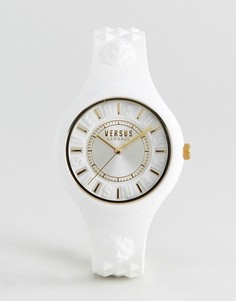 Белые часы с силиконовым ремешком Versus Versace SOQ04 Fire Island - Белый