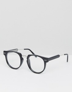 Круглые очки с прозрачными стеклами в черной оправе Spitfire Teddy Boy2 - Черный