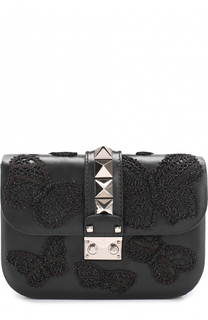 Сумка Glam Lock small с вышивкой Valentino