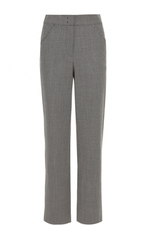 Шерстяные брюки прямого кроя с карманами Giorgio Armani