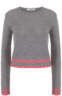 Пуловер прямого кроя с круглым вырезом Valentino