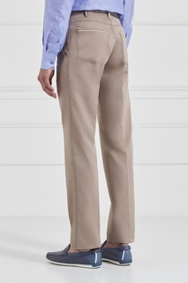 Брюки из хлопка и льна Stefano Ricci