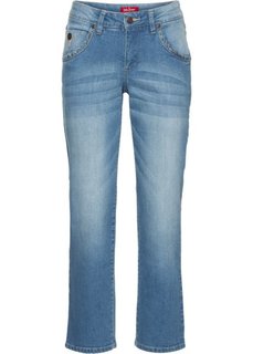 Прямые стрейтчевые джинсы длины 7/8, cредний рост (N) (голубой) Bonprix