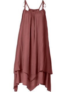 Платье на бретелях (бордово-коричневый) Bonprix