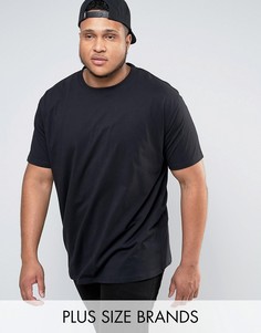 Черная футболка с круглым вырезом Duke PLUS - Черный