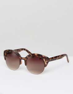 Черепаховые солнцезащитные очки в стиле ретро Jeepers Peepers - Коричневый