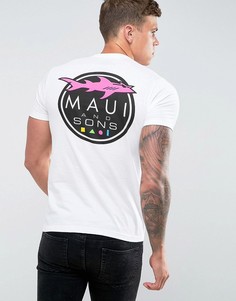 Футболка с принтом логотипа Maui - Белый