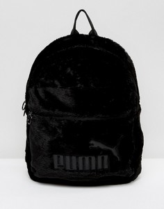 Черный рюкзак из искусственного меха Puma - Черный