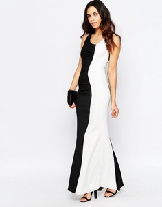 Черно-белое платье макси Jessica Wright Deelia - Черный