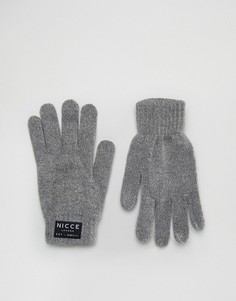 Серые перчатки Nicce - Серый
