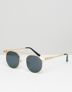 Круглые солнцезащитные очки Jeepers Peepers - Золотой