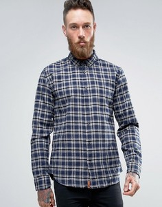 Рубашка в клетку Scotch & Soda - Темно-синий