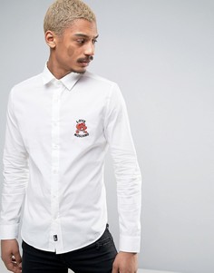 Рубашка с вышивкой на груди Love Moschino - Белый