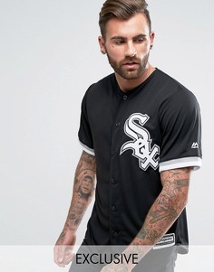 Трикотажный бейсбольный топ Majestic MLB Chicago White Sox Replica - Черный