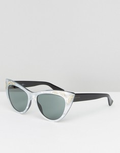 Солнцезащитные очки кошачий глаз Gucci - Серый