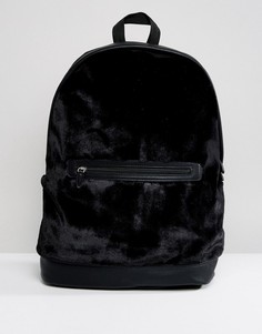 Черный бархатный рюкзак ASOS - Черный