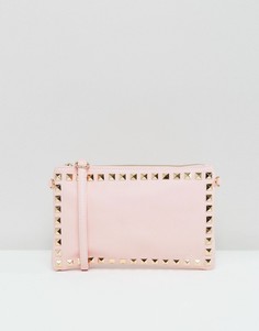 Клатч с отделкой заклепками Yoki Fashion - Розовый